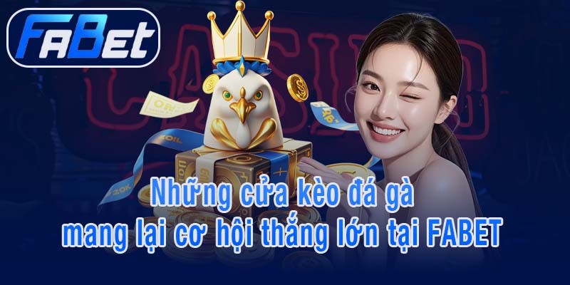 Những cửa kèo đá gà mang lại cơ hội thắng lớn tại FABET